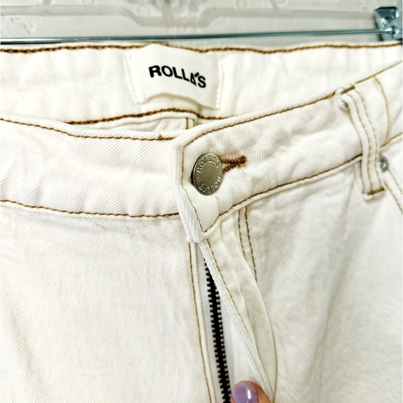 𝅺ROLLA'S Jeans Dallas Low Bootcut Lowrise Slim White SZ 29 NEW! - Picture 7 of 16